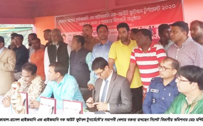 কুলাউড়ায় ফুটবল টুনার্মেন্টে এসকে শশারকান্দি চ্যাম্পিয়ন