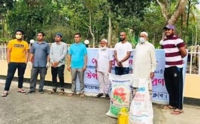 কুলাউড়ায় ১৬০টি পরিবারের মাঝে ব্যতিক্রমী উপহার সামগ্রী বিতরণ