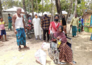 কুলাউড়ায় প্রতিবন্ধীদের মাঝে প্রচেষ্টার খাদ্য সামগ্রী বিতরন