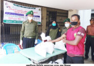 কুলাউড়ায় ভিডিপি সদস্যদের মাঝে ত্রাণ বিতরণ