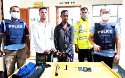 ভারতে ডাকাতির প্রস্তুতিকালে কুলাউড়ায় অস্ত্রসহ ২ ডাকাত আটক