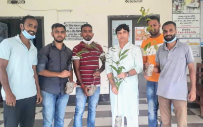 কুলাউড়ার ১৩ ইউনিয়নে আ.লীগের সাংগঠনিক সম্পাদক নাদেলের চারা বিতরণ