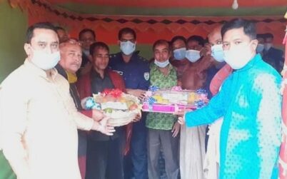 কুলাউড়ায় দুর্গাপূজার উপহার পাঠালেন পুলিশ সুপার ফারুক আহমেদ