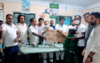 কুলাউড়ার কর্মধায় এমপি সুলতান মনসুরের পক্ষে সৌর বিদ্যুৎ বিতরণ