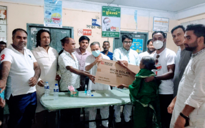 কুলাউড়ার কর্মধায় এমপি সুলতান মনসুরের পক্ষে সৌর বিদ্যুৎ বিতরণ