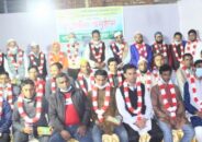 কুলাউড়া ব্যবসায়ী কল্যাণ সমিতির নব-নির্বাচিতদের আদিলা টাওয়ারের সংবর্ধনা