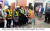 কুলাউড়া ব্যবসায়ী কল্যাণ সমিতির নৈশ প্রহরীদের পুলিশের রিপ্লেকটিং ব্যাচ ও বাঁশি প্রদান
