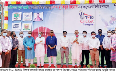 কুলাউড়ায় টি-১০ ক্রিকেট লীগের উদ্বোধন