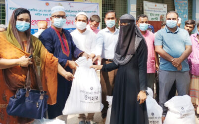 কুলাউড়ায় করোনা মহামারীতে ক্ষতিগ্রস্ত পরিবারের মাঝে প্রধানমন্ত্রীর উপহার বিতরণ