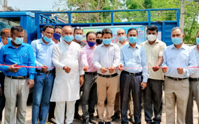 কুলাউড়ায় ন্যায্যমুল্যে দুধ-ডিম-মাংস বিক্রয়ের ভ্রাম্যমাণ দোকানের উদ্বোধন